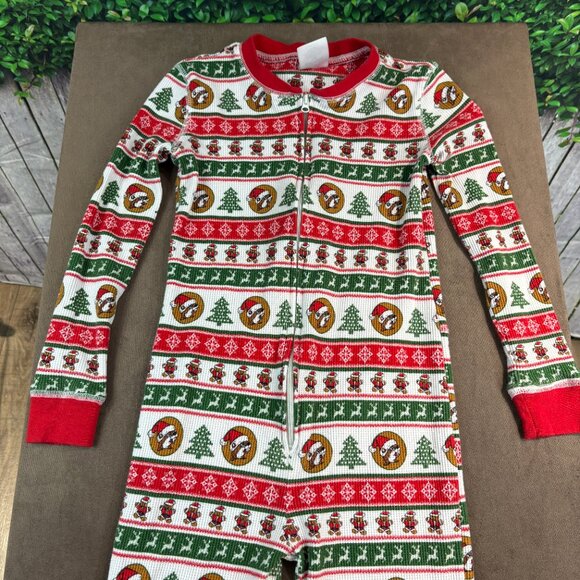 Buc-ee's Kids Christmas Onesie Waffle Knit Pajama's Youth XS (SKU: 129B) - Picture 2 of 9